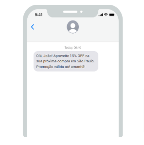 disparo de sms - personalização