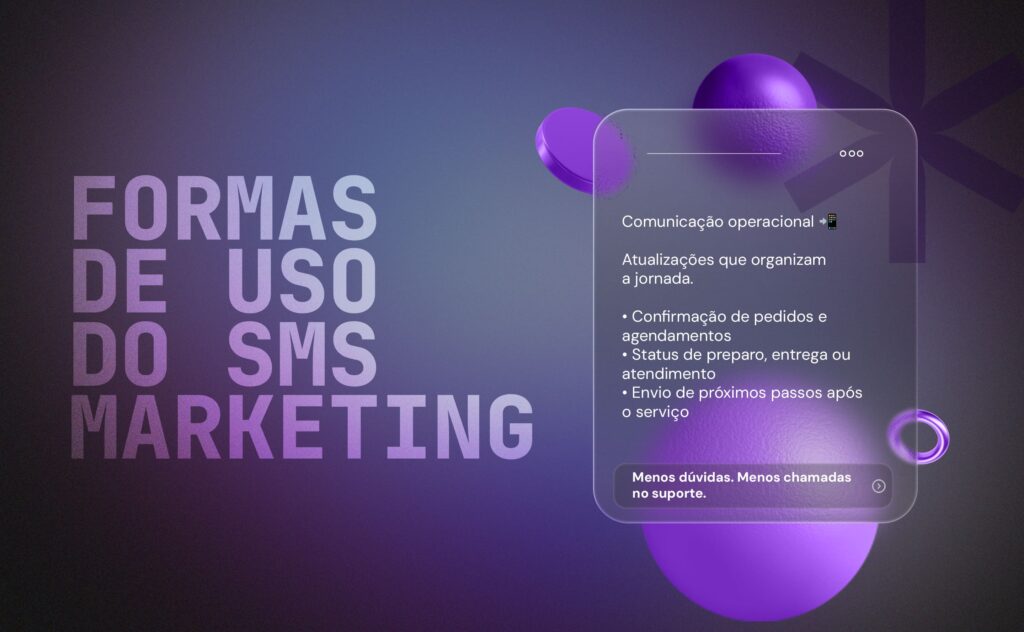 Relatório SMS Marketing 2026: como o SMS se mantém estratégico em um cenário multicanal 3 relatório sms marketing - formas de uso - comunicação operacional