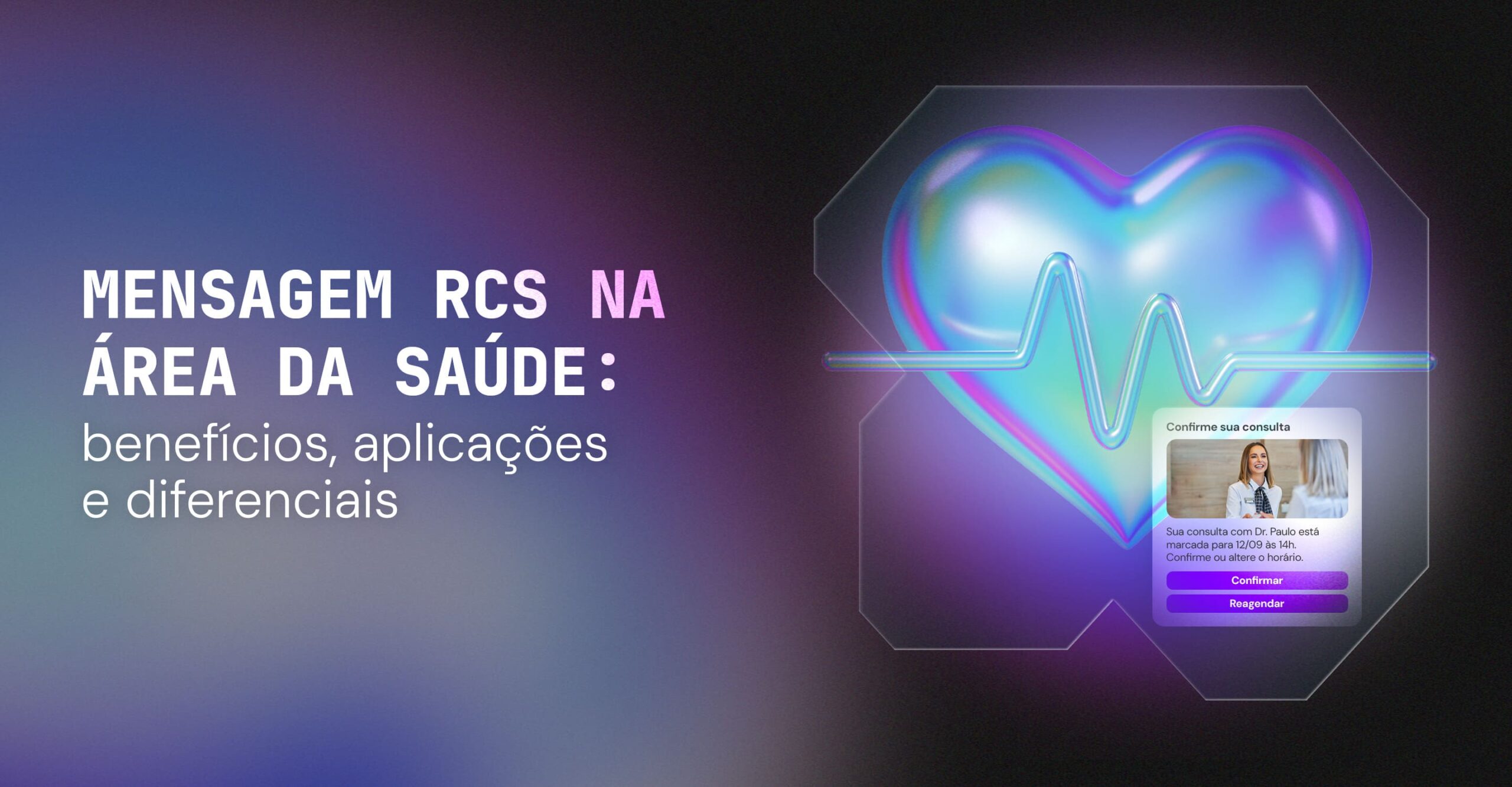 mensagem rcs na área da saúde