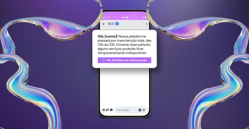 Como usar RCS no atendimento ao cliente e transformar a experiência do consumidor 1 como usar rcs no atendimento ao cliente - exemplo de mensagem rcs