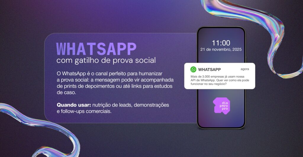 gatilhos mentais para vendas - exemplo WhatsApp