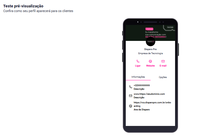 Como configurar o seu Canal de RCS 3 image 37